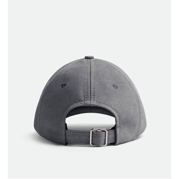 Bottega Veneta Printed Leather Baseball Cap Gray Hat L (59 cm) 739329 NWT $950 main image 9